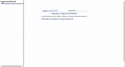 Desktop Screenshot of fuggvenytablazatok.hu